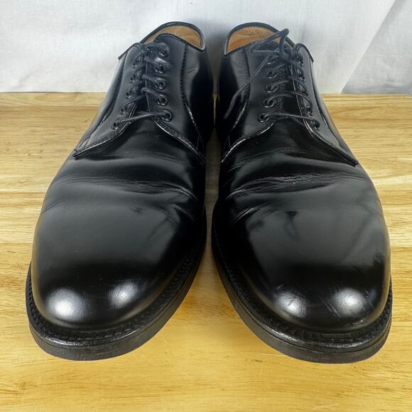 Brooks Brothers Vintage Plain Toe Blucher Mens 11.5 D Lace Up Classic Black main image 5